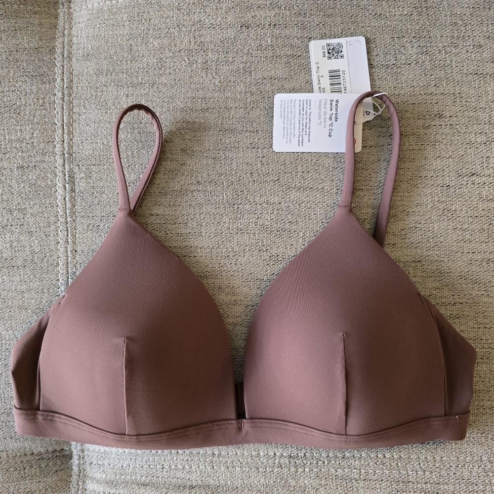 lululemon athletica Mauve Brown Triangle Bikini Top